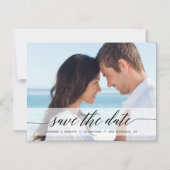 Ankündigung des zeitlosen Chic-Save the Date-Fotos (Vorderseite)
