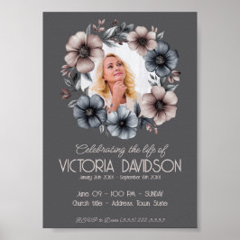 Ankündigung digitaler Beerdigung Sofortdownload Poster