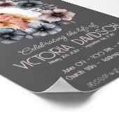 Ankündigung digitaler Beerdigung Sofortdownload Poster (Ecke)