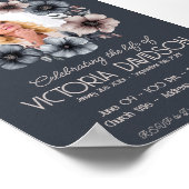 Ankündigung digitaler Beerdigung Sofortdownload Poster (Ecke)