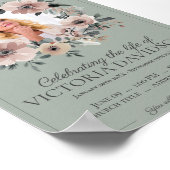 Ankündigung digitaler Beerdigung Sofortdownload Poster (Ecke)