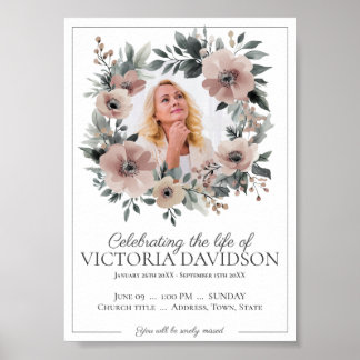 Ankündigung digitaler Beerdigung Sofortdownload Poster