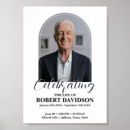 Ankündigung digitaler Beerdigung Sofortdownload Poster