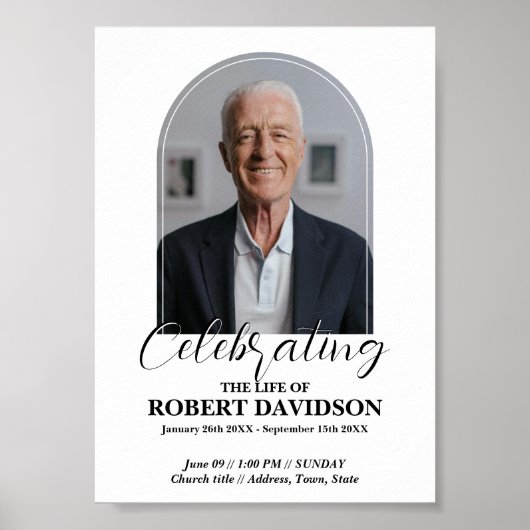 Ankündigung digitaler Beerdigung Sofortdownload Poster (Vorne)