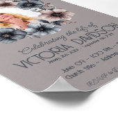 Ankündigung digitaler Beerdigung Sofortdownload Poster (Ecke)