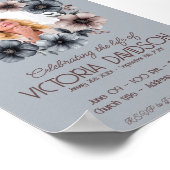 Ankündigung digitaler Beerdigung Sofortdownload Poster (Ecke)