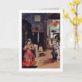 Ankündigung durch Lorenzo Lotto (Gelbe Blume)
