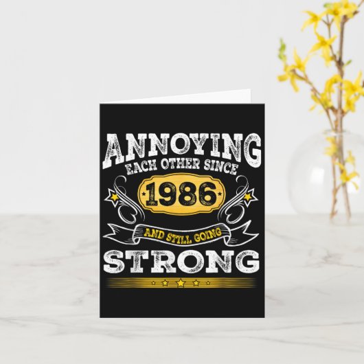 Ankündigung einander seit 1986 Hochzeitstag (Gelbe Blume)