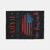 Ankündigung einer amerikanischen Baby-Schwangersch Fleecedecke (Vorderseite (Horizontal))