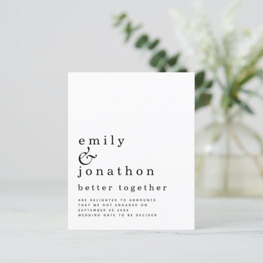 Ankündigung einer besseren Verlobung für den Haush (Stehend Vorderseite)