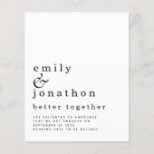 Ankündigung einer besseren Verlobung für den Haush (Vorderseite)