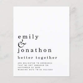 Ankündigung einer besseren Verlobung für den Haush