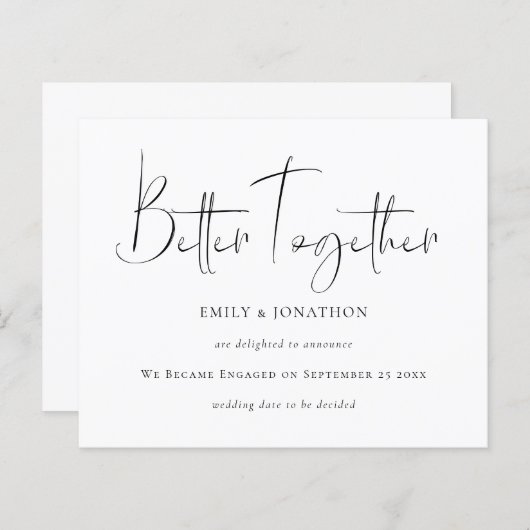 Ankündigung einer besseren Verlobung für den Haush (Vorne/Hinten)