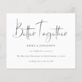 Ankündigung einer besseren Verlobung für den Haush (Vorderseite)