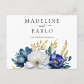 Ankündigung einer Blumenhochzeit Save the Date (Rückseite)