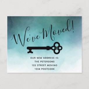 Ankündigung einer einfachen, blau-farbigen Tastenk