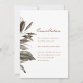 Ankündigung einer einfachen botanischen Hochzeitse (Vorderseite)