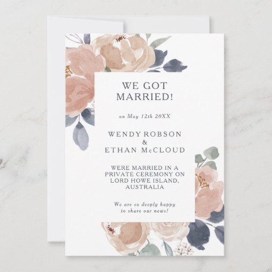 Ankündigung einer einfachen rustikalen Blumenverkü (Vorderseite)