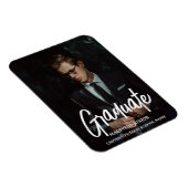 Ankündigung einer eleganten Chic Typografy Graduat Magnet (Rechte Seite)