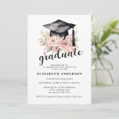 Ankündigung einer eleganten Foto Graduation Party (Stehend Vorderseite)