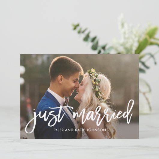 Ankündigung einer farbenfrohen Hochzeitsfeier (Stehend Vorderseite)