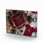 Ankündigung einer festlichen Weihnachtskorbschwang Fotoblock (Rechts)