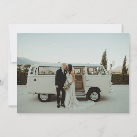 Ankündigung einer Hochzeit am Strand von Tropical (Rückseite)