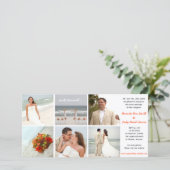 Ankündigung einer Hochzeit im Custom Foto (Stehend Vorderseite)