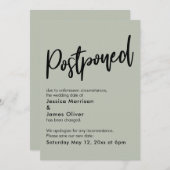 Ankündigung einer Hochzeit mit einer einfachen Sei (Vorne/Hinten)