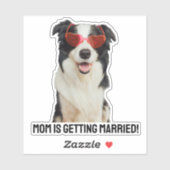 Ankündigung einer Hochzeit von Haustieren oder Kat Aufkleber (Blatt)