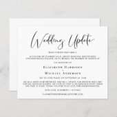 Ankündigung einer Hochzeitsfeier (Vorne/Hinten)