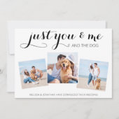 Ankündigung einer Hochzeitsfeier für einen herunte (Vorderseite)