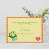 Ankündigung einer Hochzeitsfeier im Landhausstil (Stehend Vorderseite)