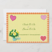 Ankündigung einer Hochzeitsfeier im Landhausstil (Rückseite)