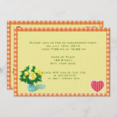 Ankündigung einer Hochzeitsfeier im Landhausstil (Vorne/Hinten)