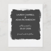 Ankündigung einer Hochzeitsfeier mit Save the Date (Rückseite)