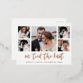 Ankündigung einer Hochzeitskampagne für lässiges S (Vorderseite/Rückseite)