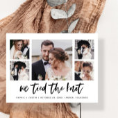 Ankündigung einer Hochzeitskampagne für lässiges S Postkarte