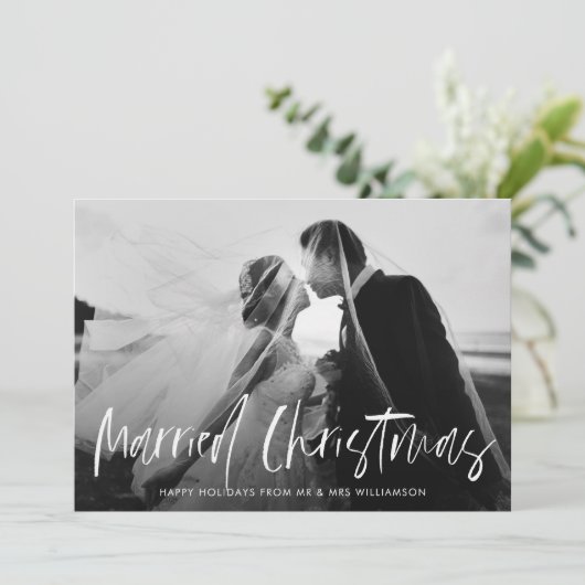 Ankündigung einer Hochzeitsreise (Stehend Vorderseite)