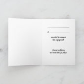 Ankündigung einer Hochzeitsreise Verlobung Chicoré (Innenseite)