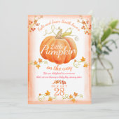 Ankündigung einer kleinen Kürbis-Wasserfarbe (Stehend Vorderseite)