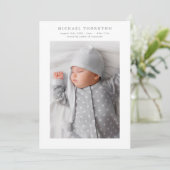 Ankündigung einer Kleingeburtssammlung im Foto (Stehend Vorderseite)