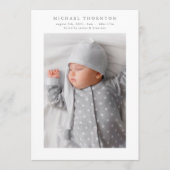 Ankündigung einer Kleingeburtssammlung im Foto (Vorderseite)