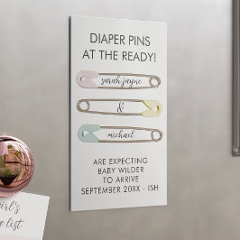 Ankündigung einer Magenschwangerschaft 25 k Mini-K Magnetische Visitenkarte