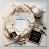 Ankündigung einer minimalen geschlechtsneutralen S Poster (Vorne)