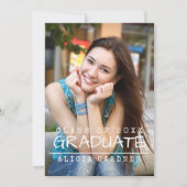 Ankündigung einer modernen Foto-Graduierung (Vorderseite)