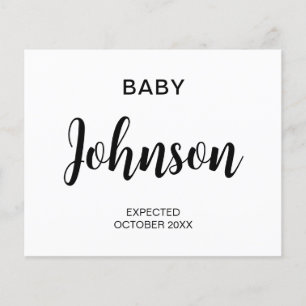 Ankündigung einer modernen Haushaltsschwangerschaf