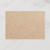 Ankündigung einer modernen Kraft Paper New Address Begleitkarte (Rückseite)