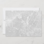 Ankündigung einer modernen Marmorhochzeit (Rückseite)