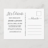 Ankündigung einer modernen Minimalistisch Graduier (Rückseite)